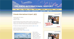 Desktop Screenshot of orlandoairportmco.com